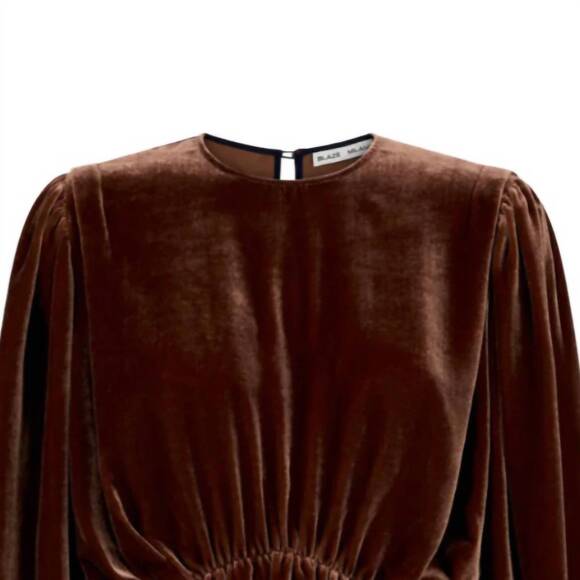 NEW BLAZÉ MILANO women's afterglow coco blouse in bronze - Picture 2 of 2